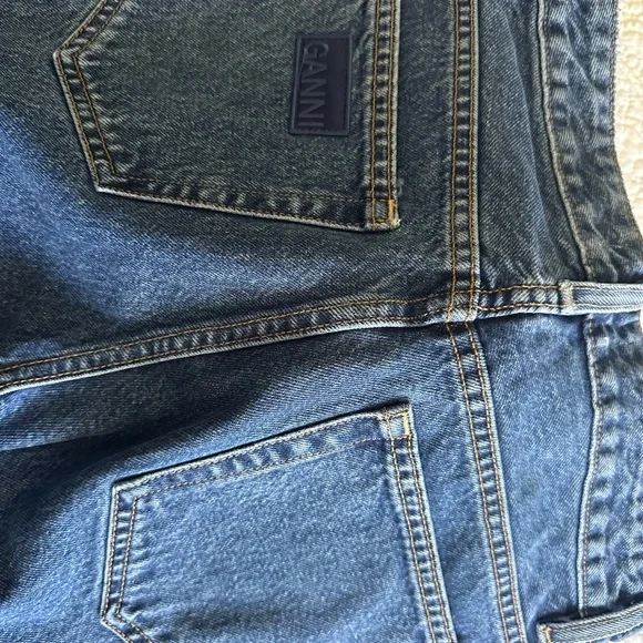 Ganni Blue Flare Women's Jeans - Picture 10 of 10